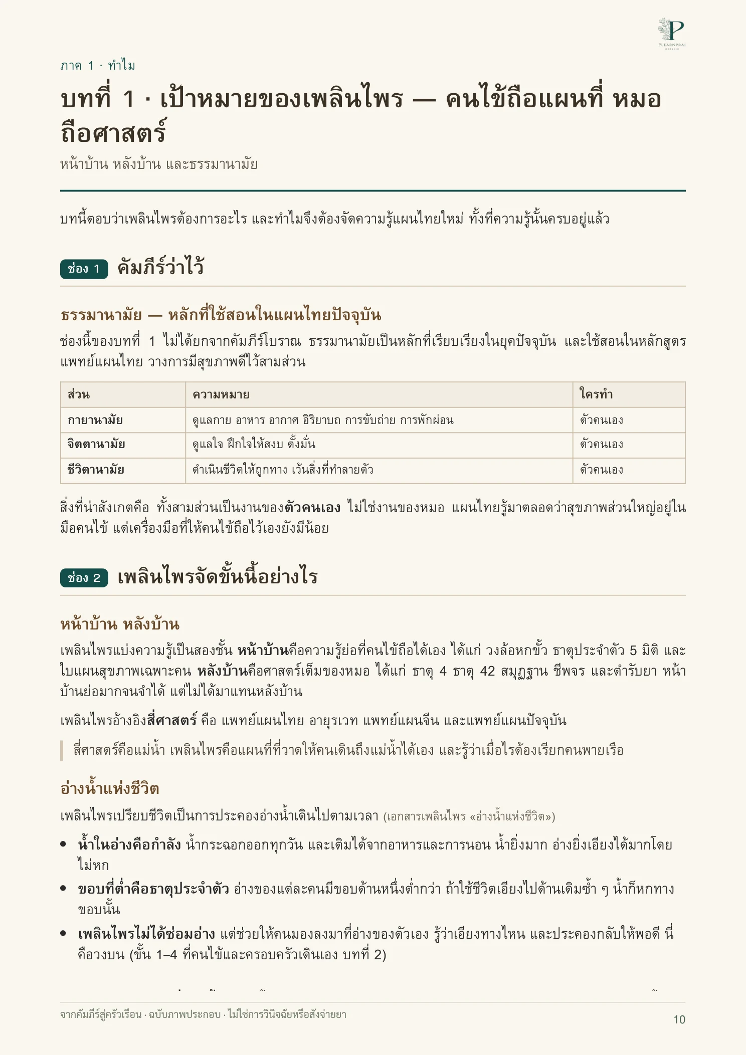 จากคัมภีร์สู่ครัวเรือน หน้า 10 จาก 109
