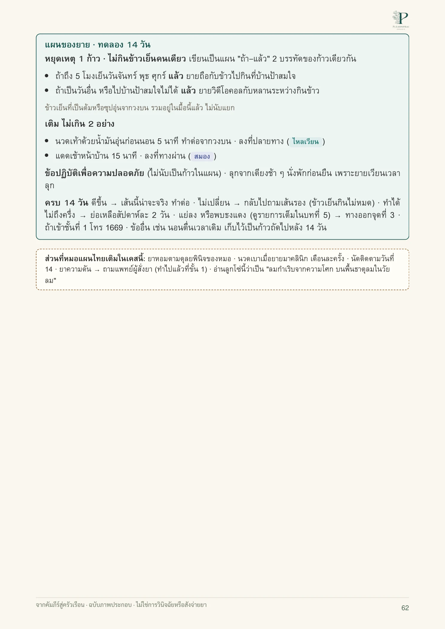 จากคัมภีร์สู่ครัวเรือน หน้า 62 จาก 109