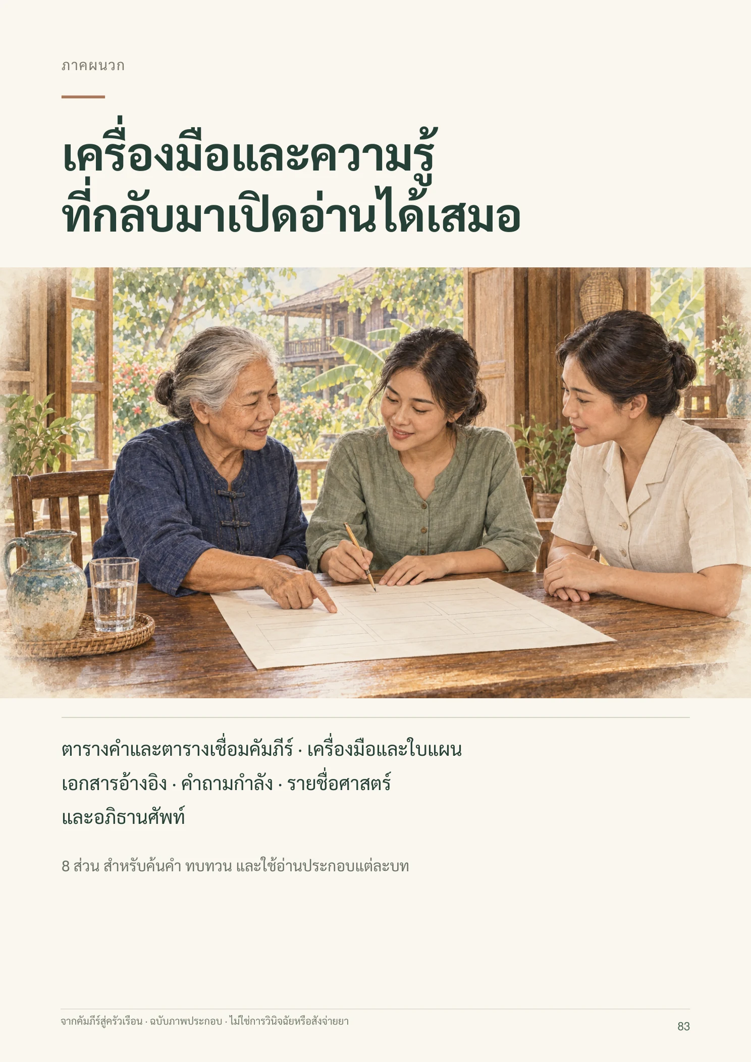 จากคัมภีร์สู่ครัวเรือน หน้า 83 จาก 109