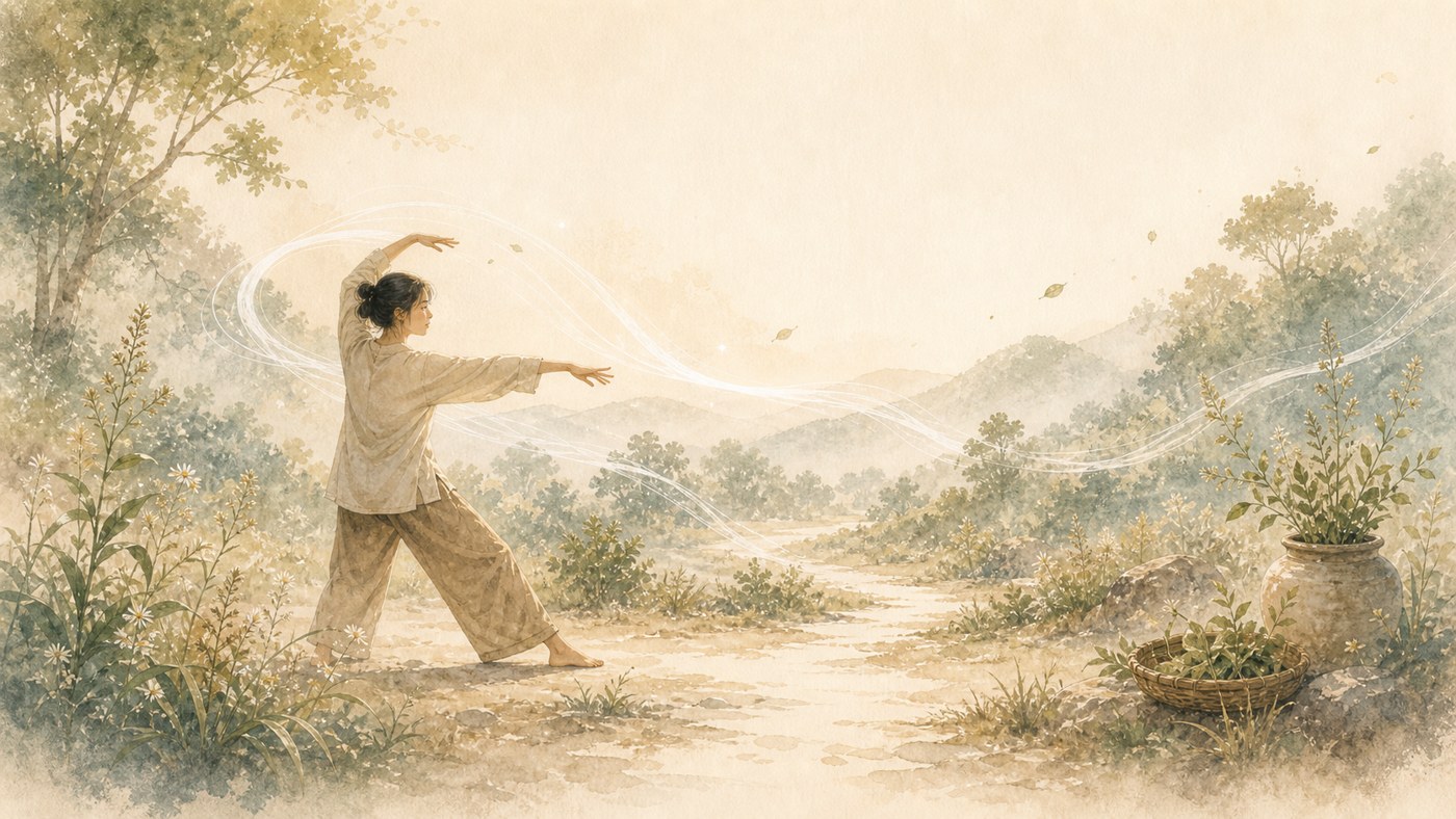 11 · Movement at a Sustainable Pace — original Plearnprai watercolour illustration