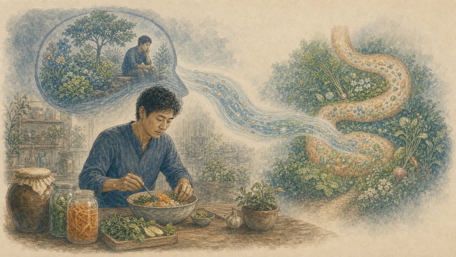 ภาพประกอบ บทที่ 7 — ลำไส้สื่อสารกับสมองอย่างไร