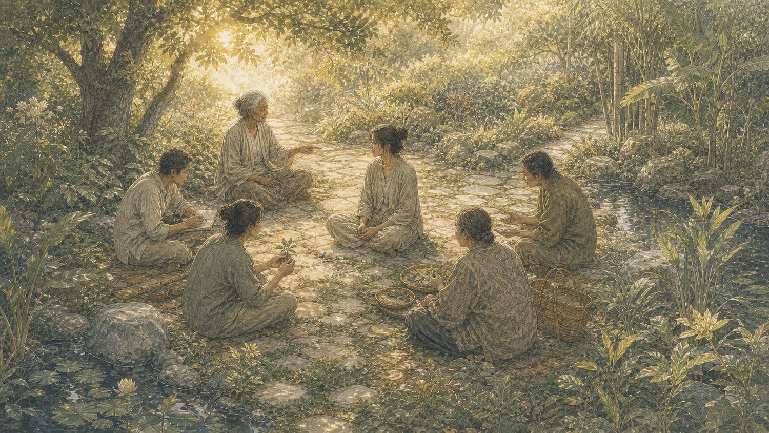 ภาพประกอบ บทที่ 9 — จิตใจในสายตาห้าศาสตร์และสามธาตุ