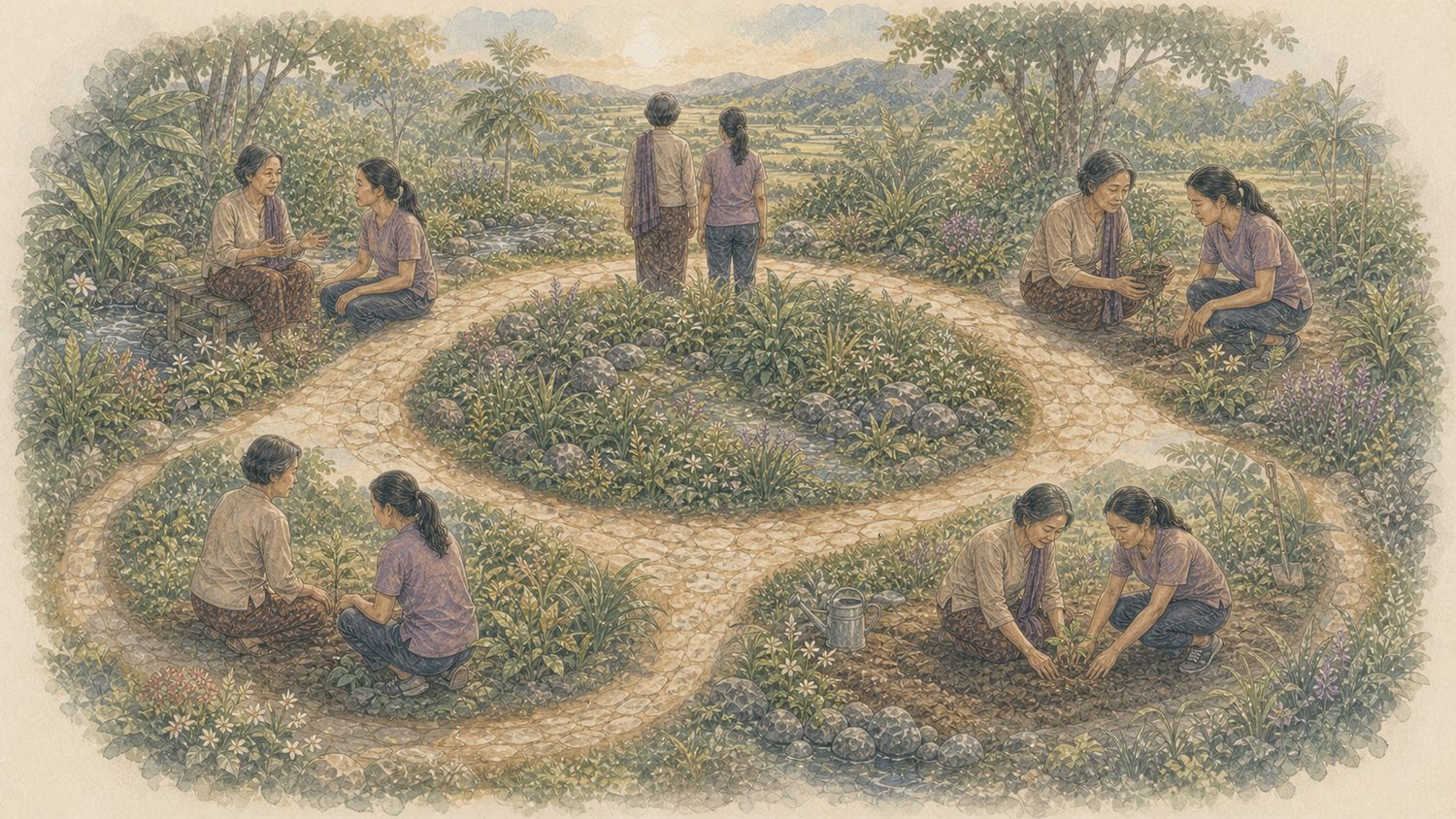 ภาพประกอบ บทที่ 8 — วงจรการดูแลแบบเพลินไพร