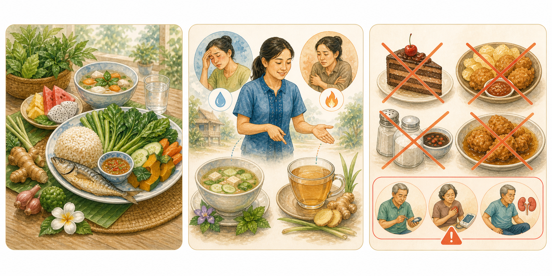ภาพประกอบคู่มือ อสม. รู้ธาตุ รู้ตัว ดูแลได้