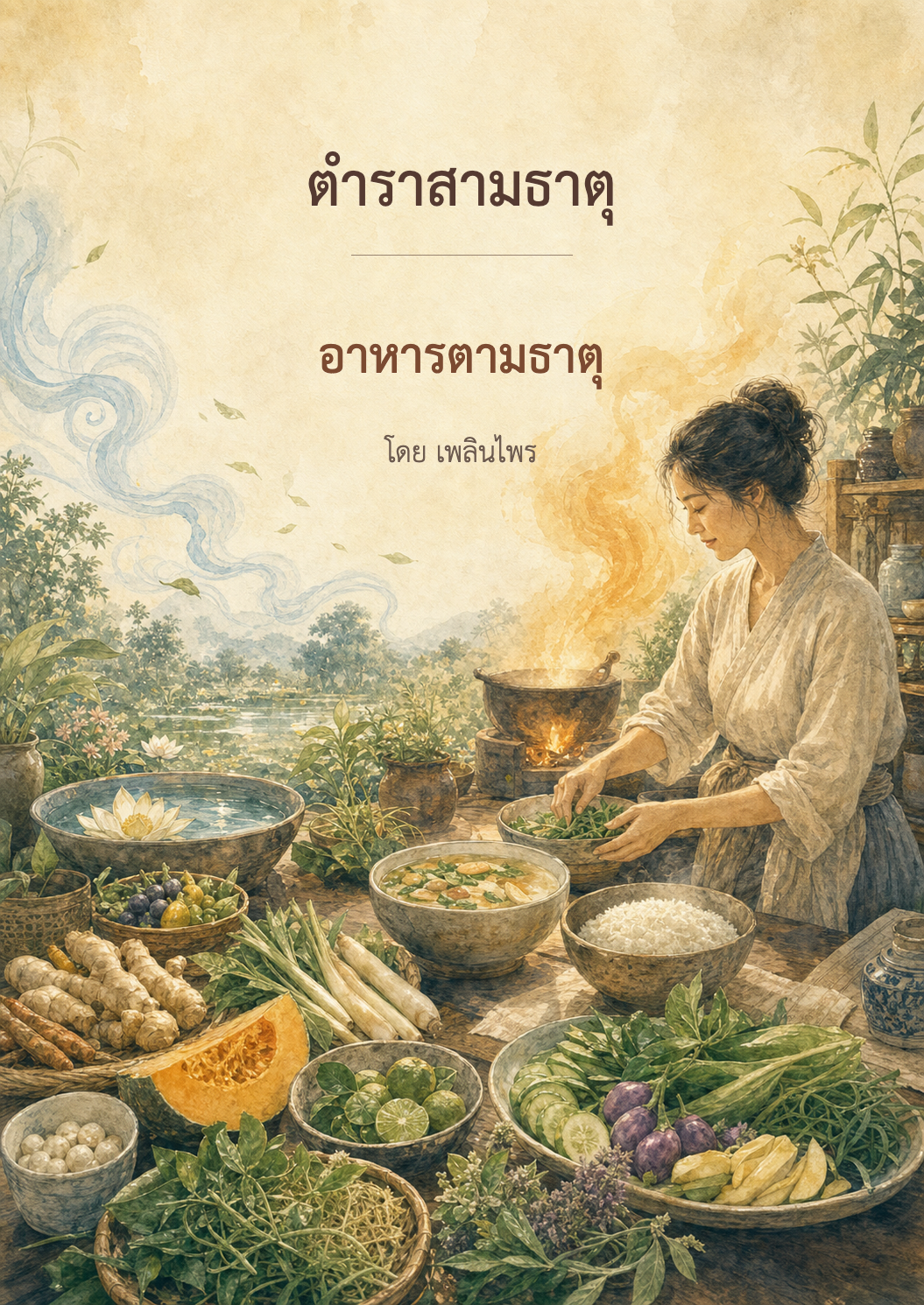 หน้าปกตำรา 3 ธาตุ อาหารตามธาตุ