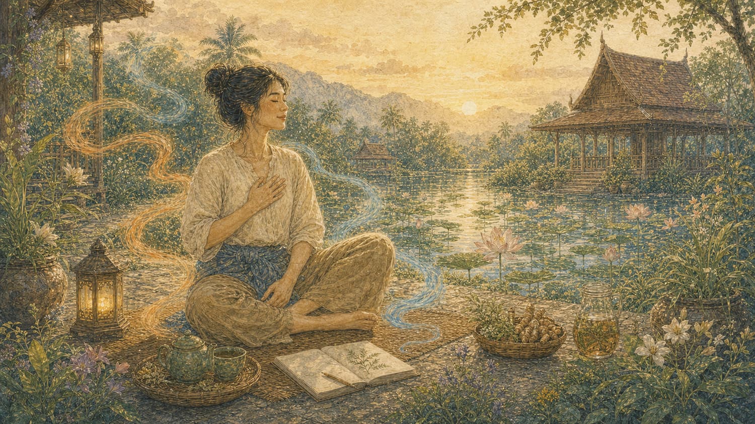 ภาพประกอบบทส่งท้าย ขยับตัวคือการรักตัวเอง