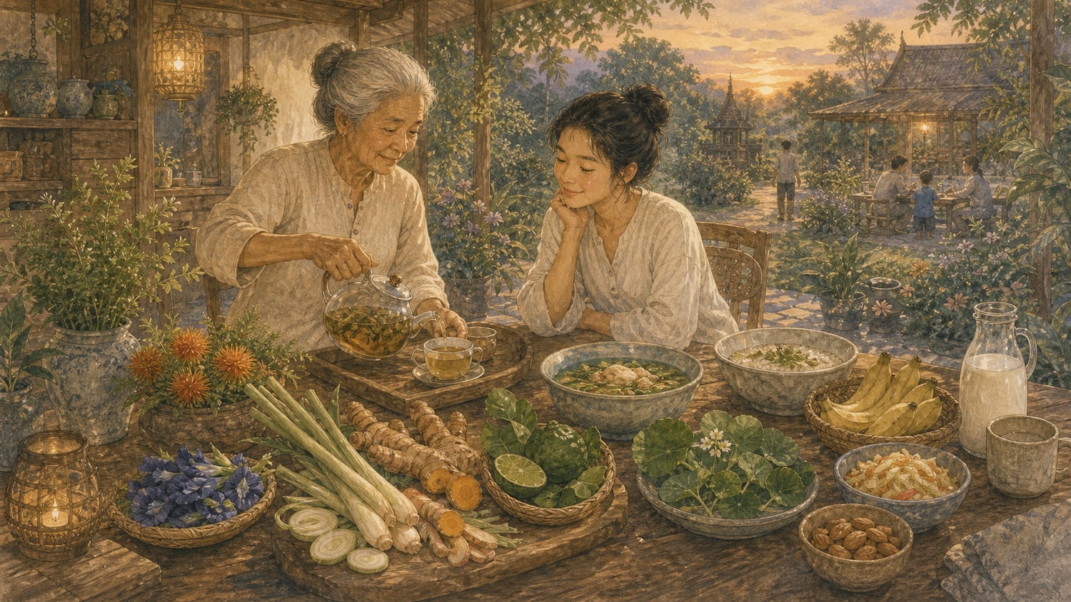 ภาพประกอบบทที่ 9 — สมดุลอวัยวะและพลังชีวิต