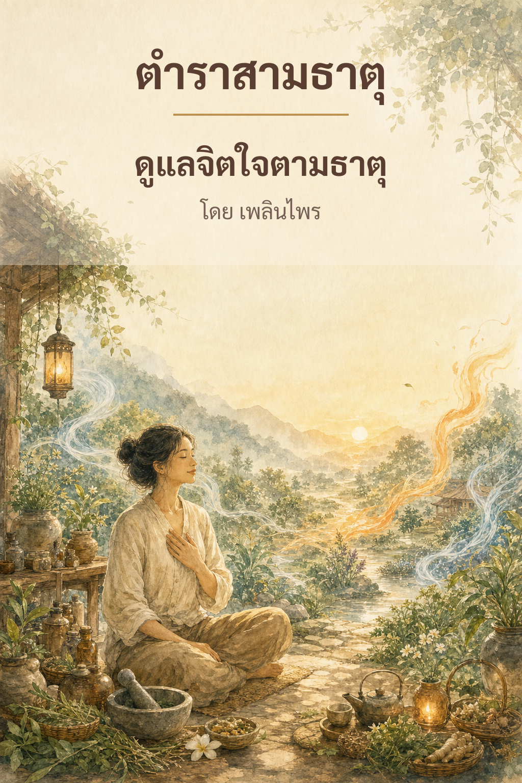 หน้าปกตำรา 3 ธาตุ การดูแลใจตามธาตุ