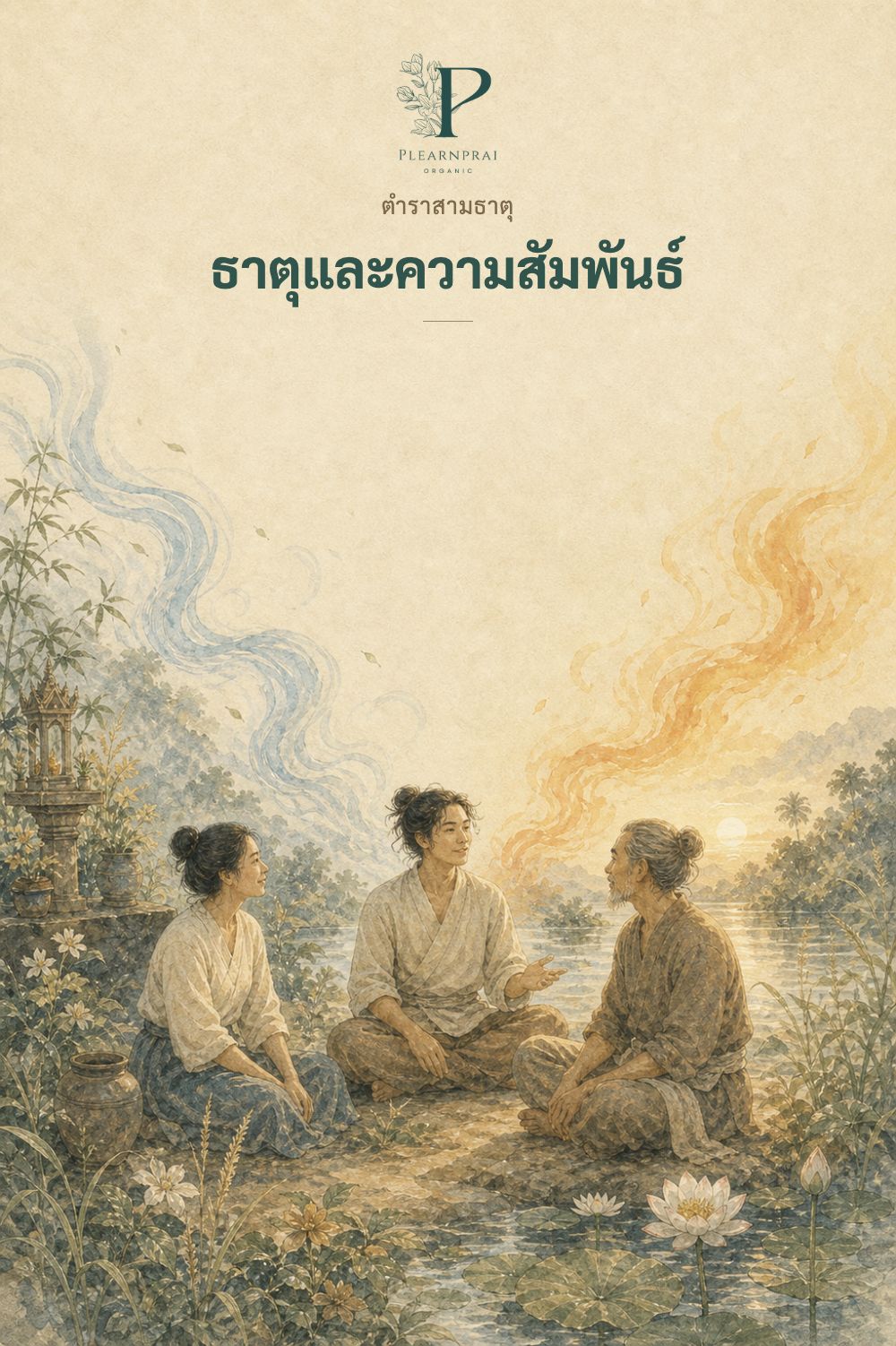 หน้าปกตำรา 3 ธาตุ ธาตุและความสัมพันธ์