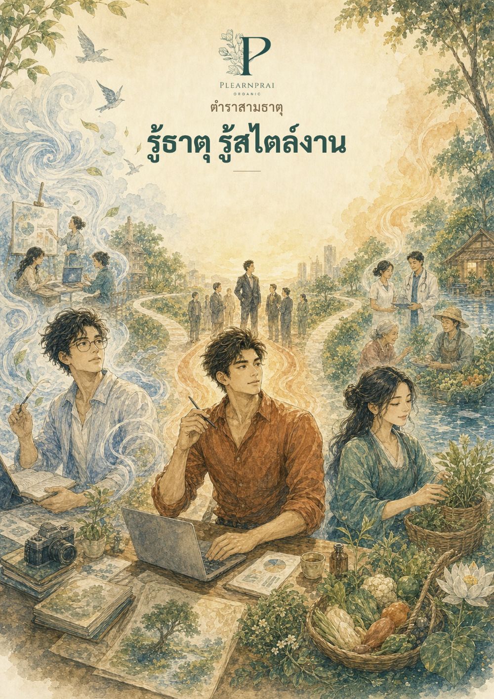 หน้าปกตำรา 3 ธาตุ รู้ธาตุ รู้สไตล์งาน